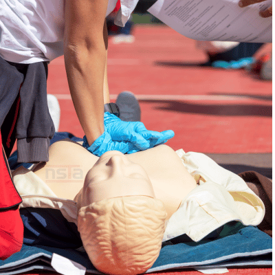 First aid training session at NSTA Hillcrest in Brisbane, QLD